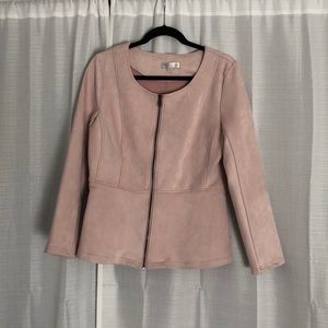 Solitaire faux suede jacket